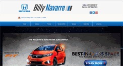 Desktop Screenshot of billynavarrehonda.com